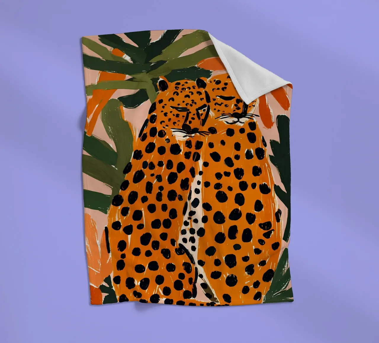 Due leopardi coperta in pile da IamHomeDesigns