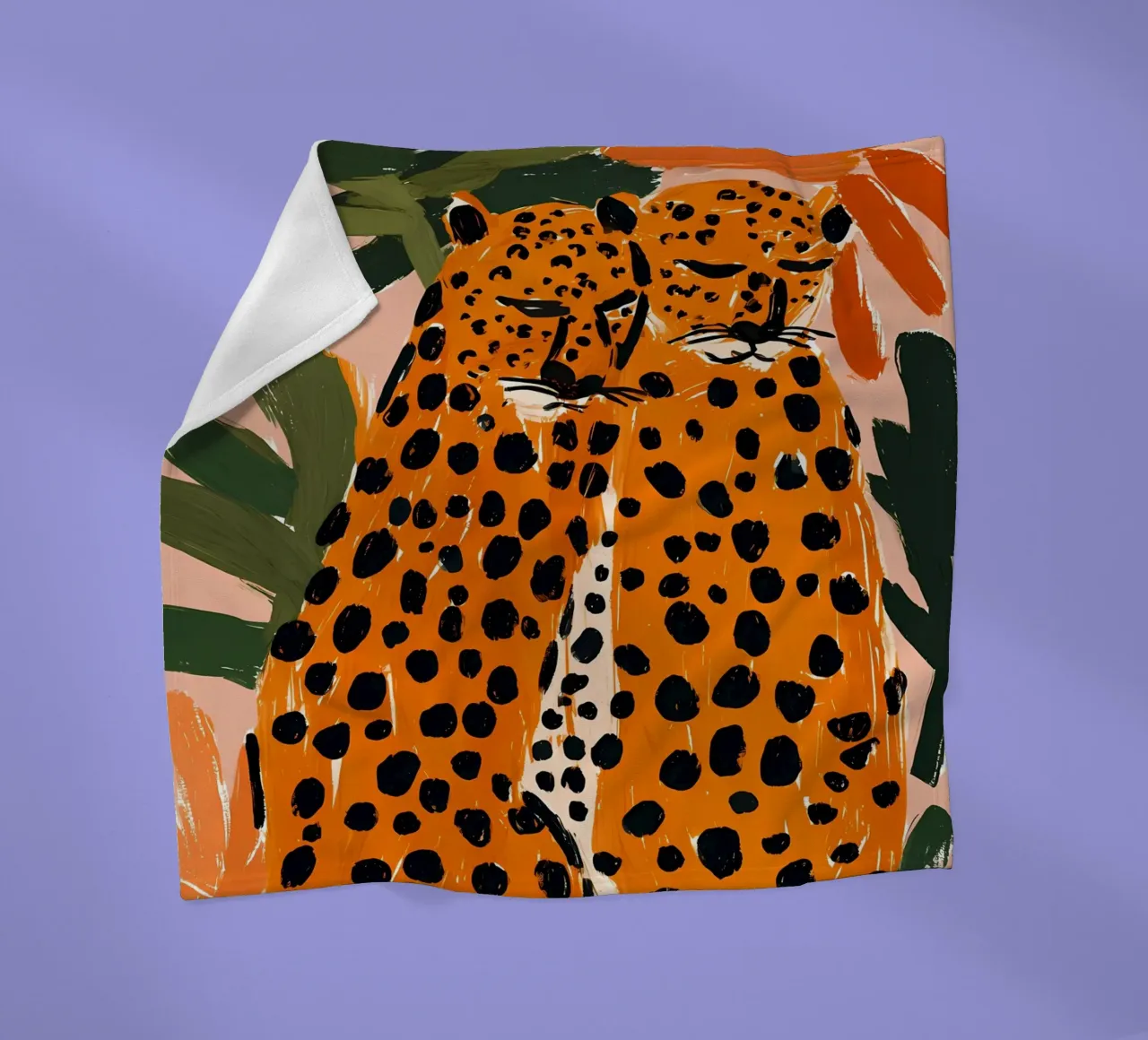 Due leopardi coperta in pile da IamHomeDesigns