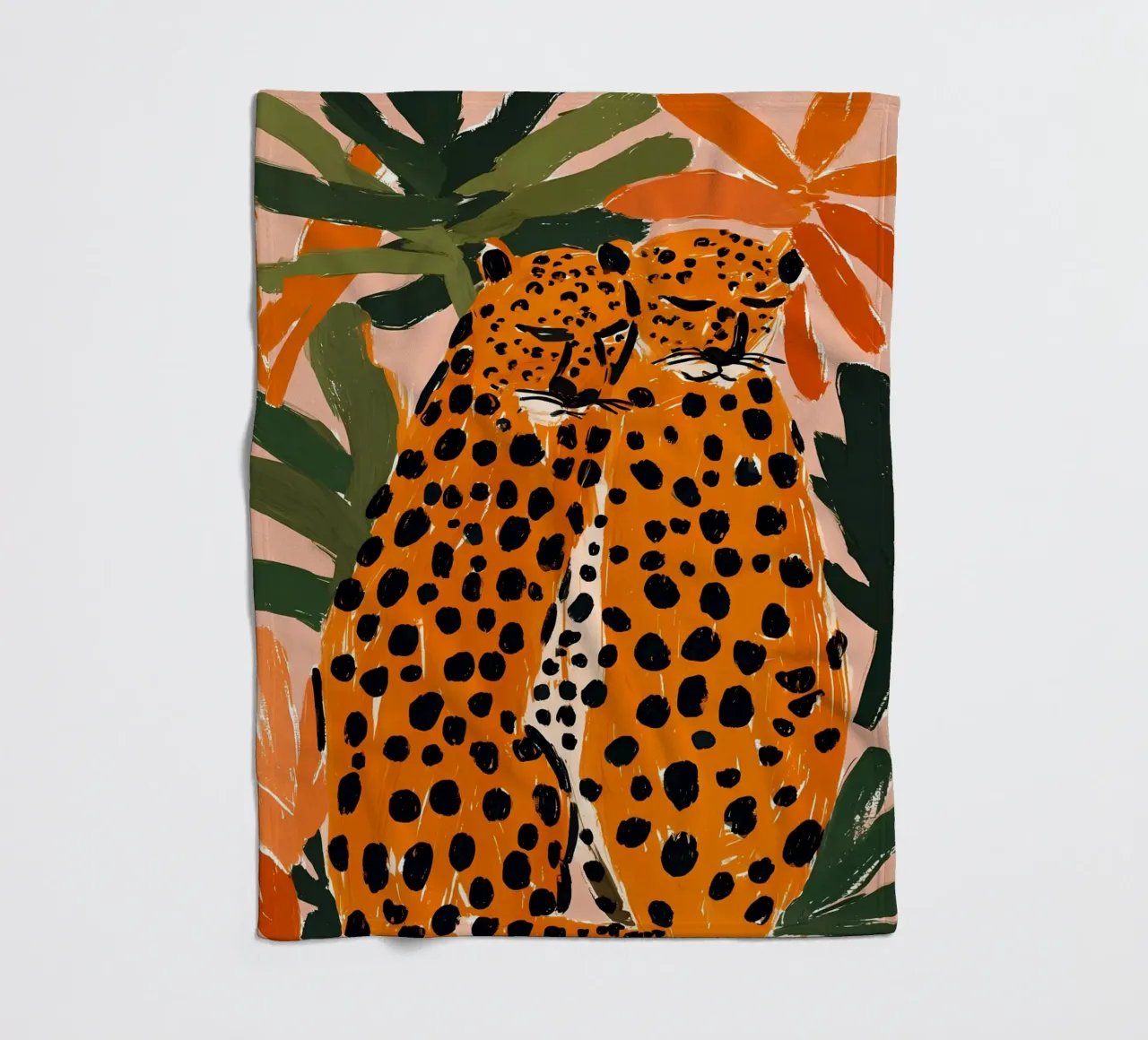 Due leopardi coperta in pile da IamHomeDesigns