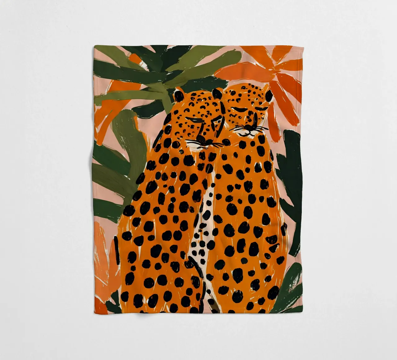 Due leopardi coperta in pile da IamHomeDesigns