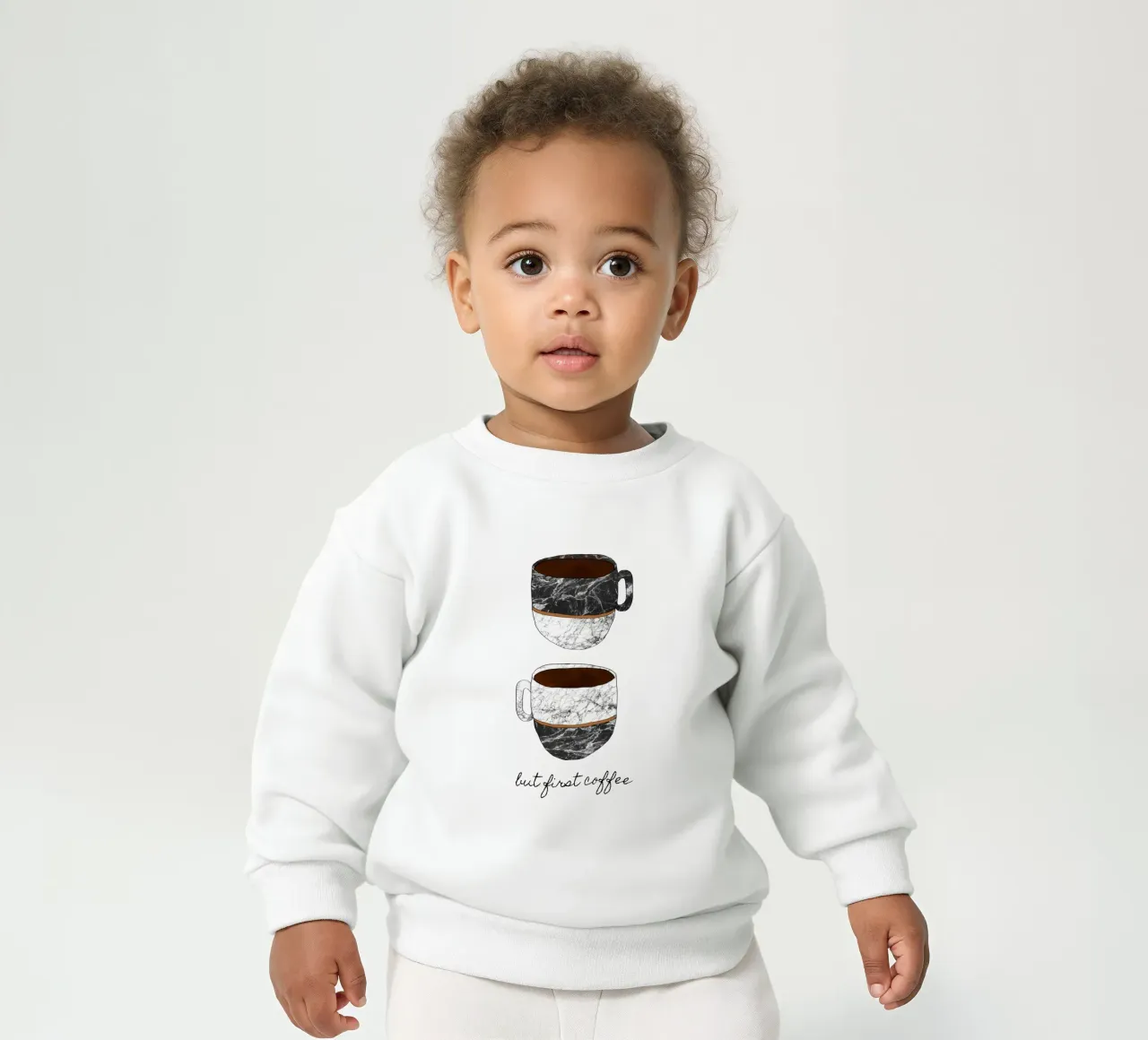 Ma prima il caffè felpa neonato da Orara Studio