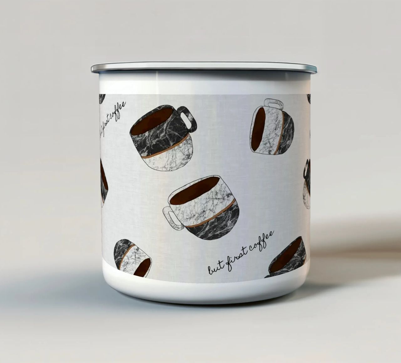 Ma prima il caffè tazza in smalto da Orara Studio