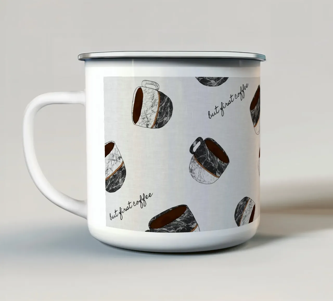 Ma prima il caffè tazza in smalto da Orara Studio