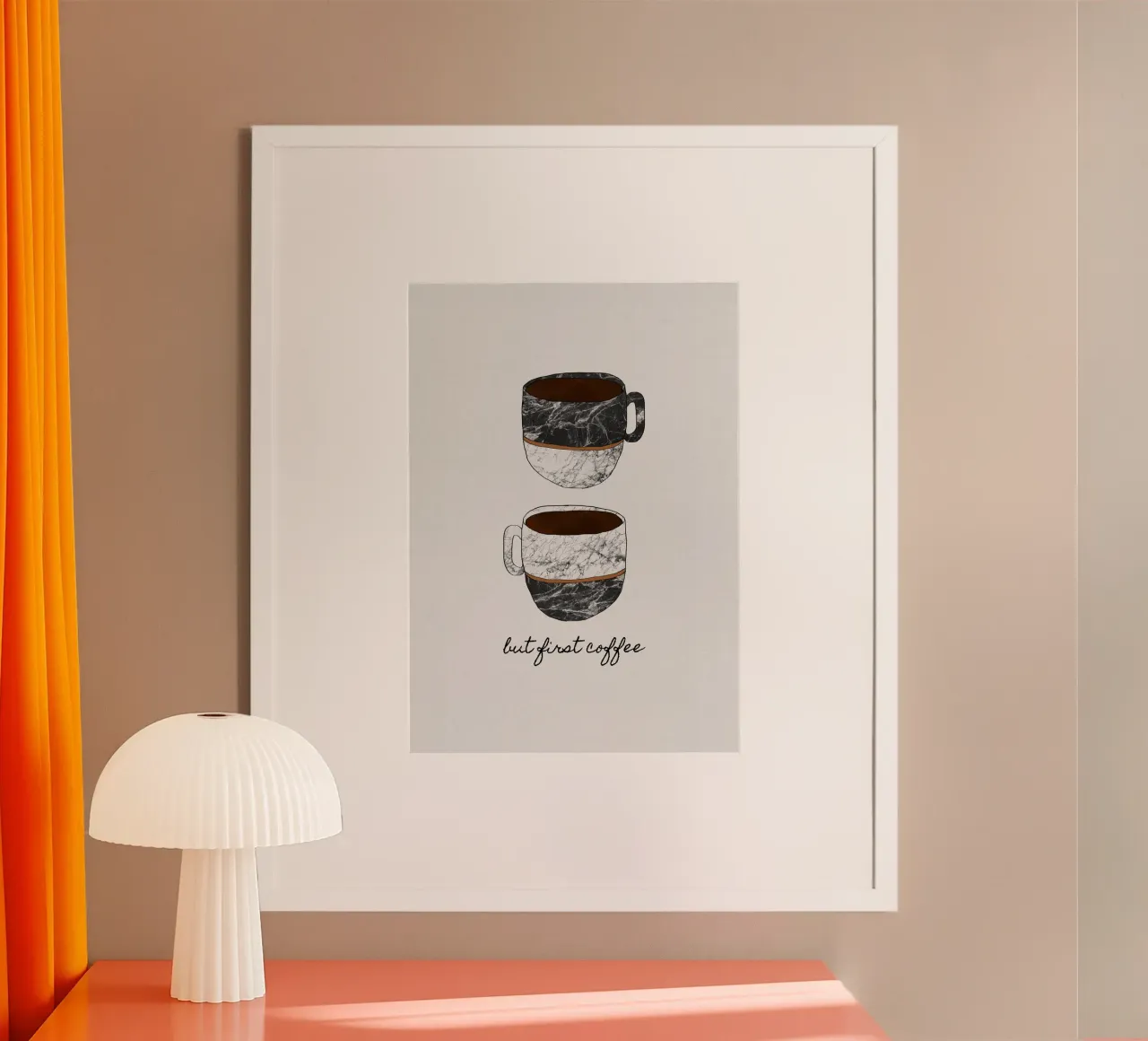 Ma prima il caffè poster da Orara Studio