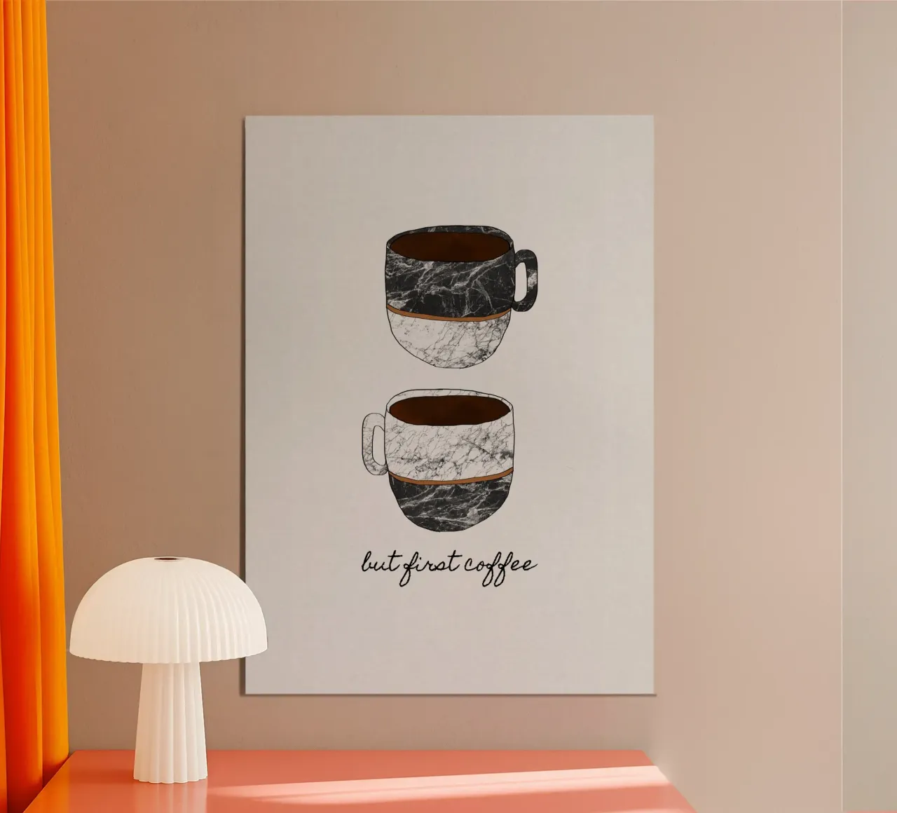 Ma prima il caffè poster da Orara Studio