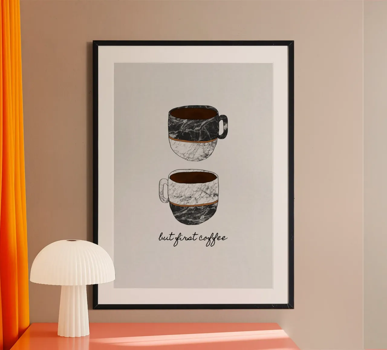 Ma prima il caffè poster da Orara Studio