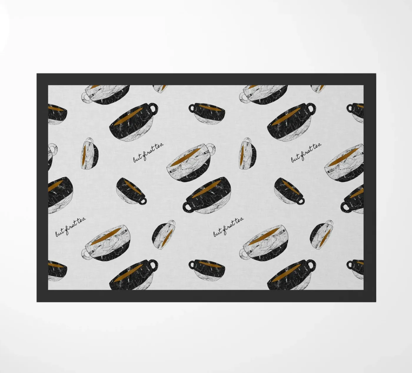 But First Tea doormat by Orara Studio