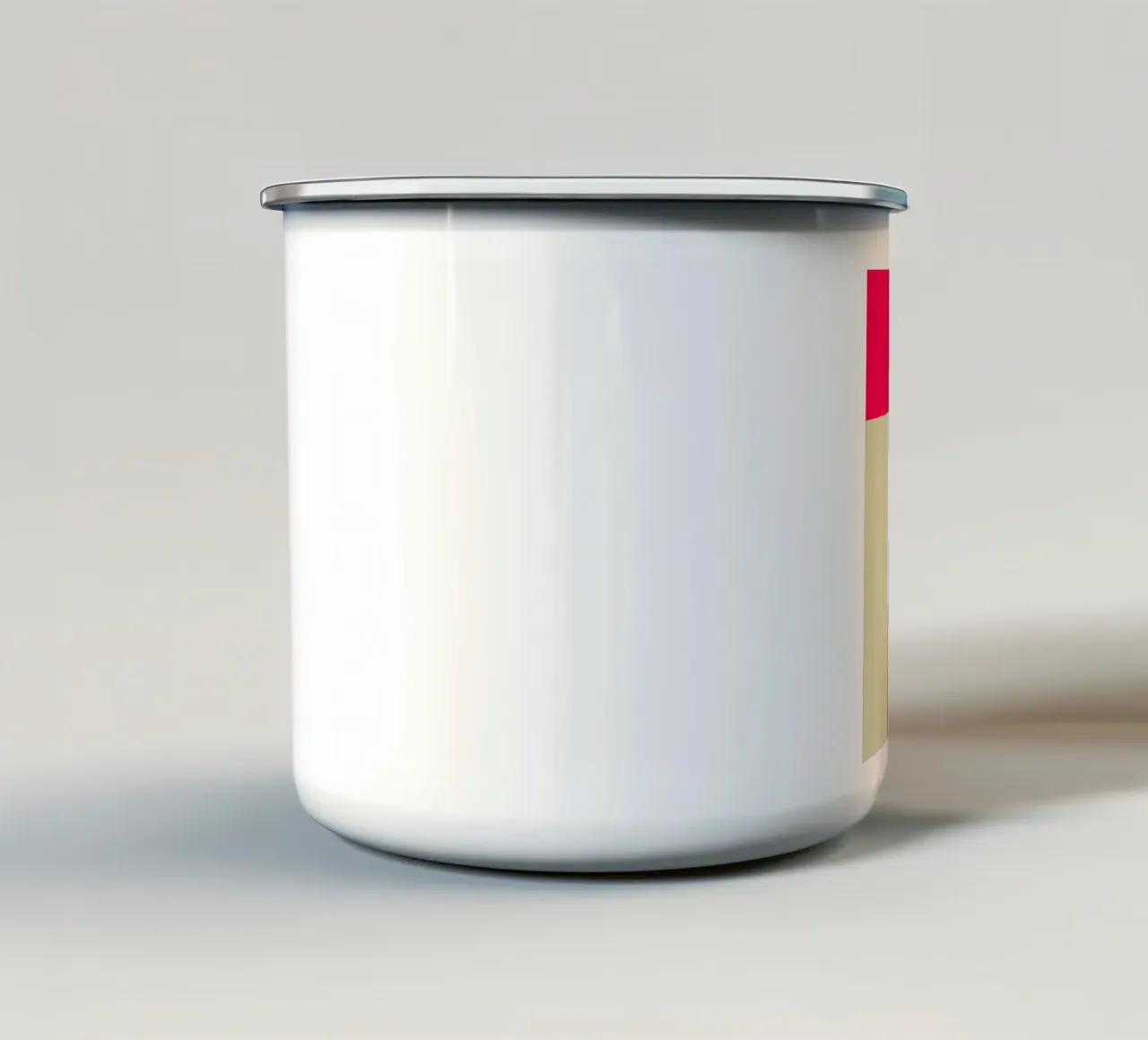 Wunschtext - geometrisch rot pink tazza in smalto da BAINAI BRICK