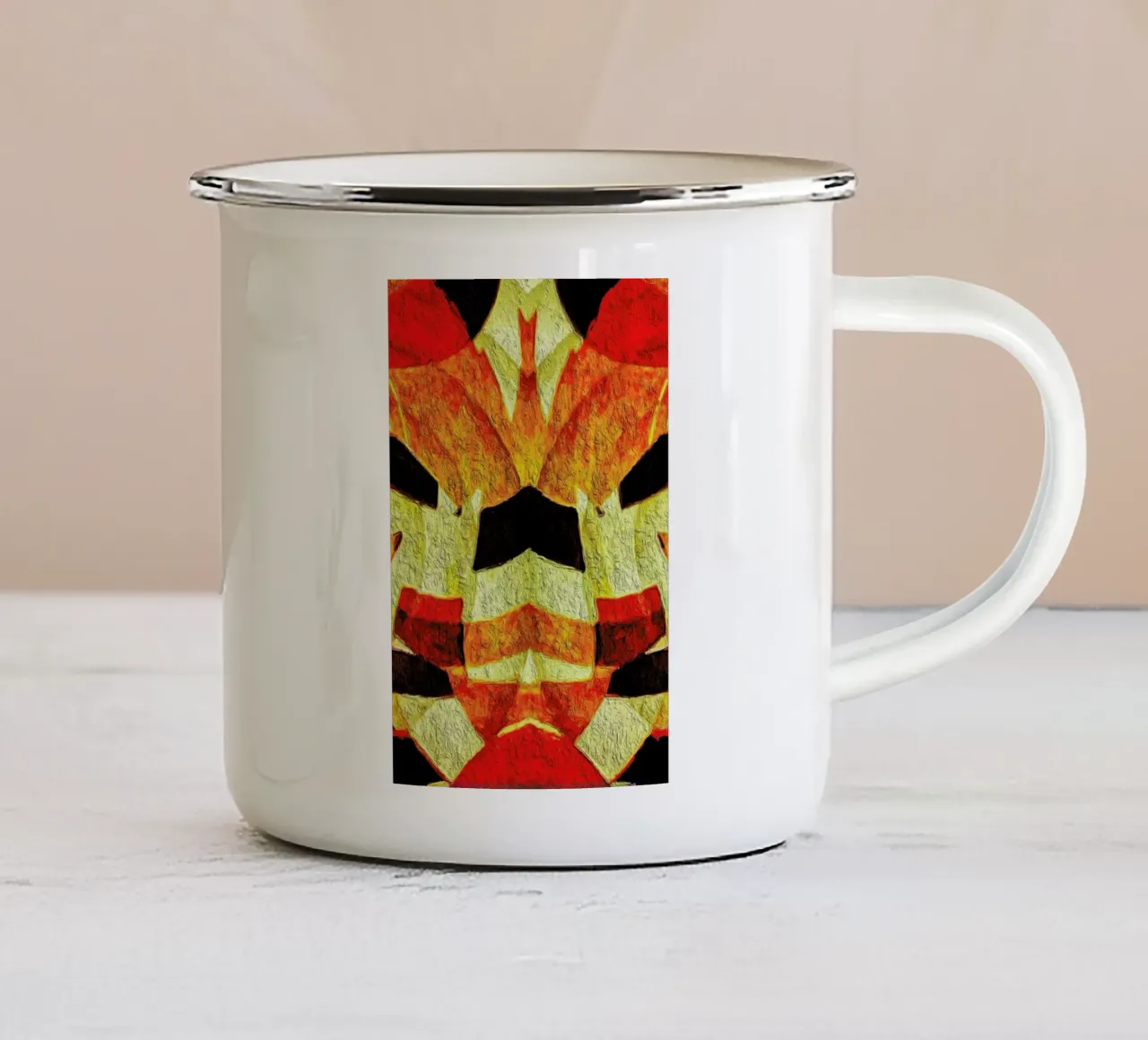 Art Deco tazza in smalto da In Full Color