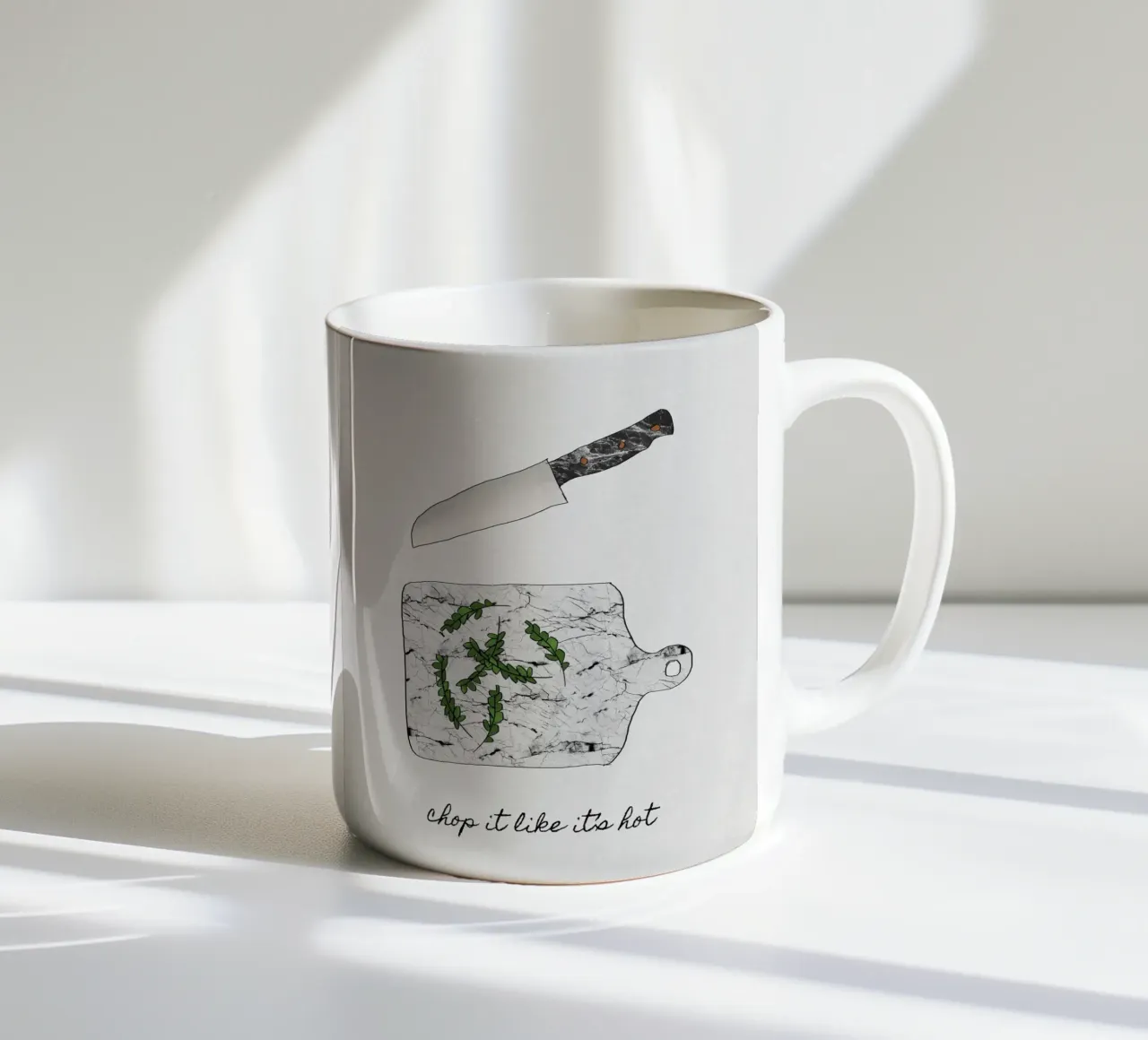 Tagliare come se fosse caldo tazza in ceramica da Orara Studio