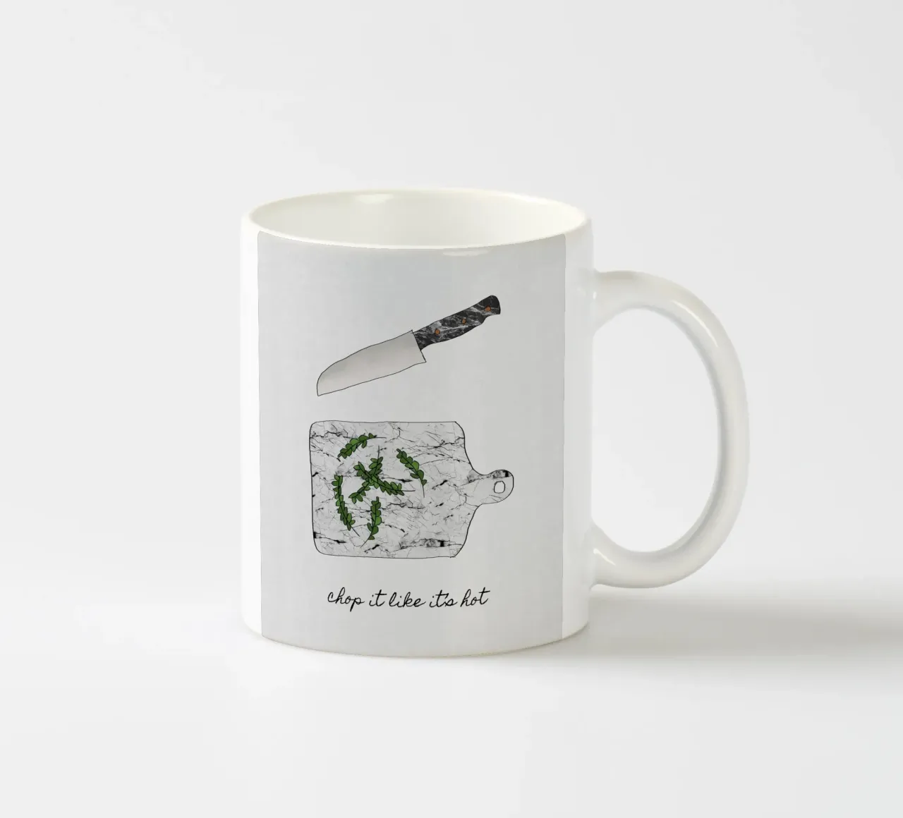 Tagliare come se fosse caldo tazza in ceramica da Orara Studio