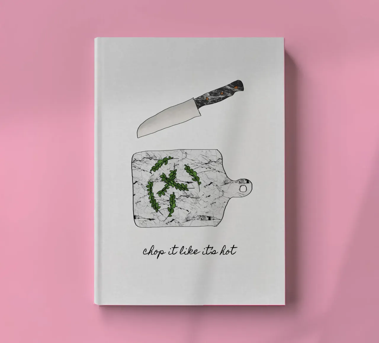 Chop It Like It's Hot notebook by Orara Studio