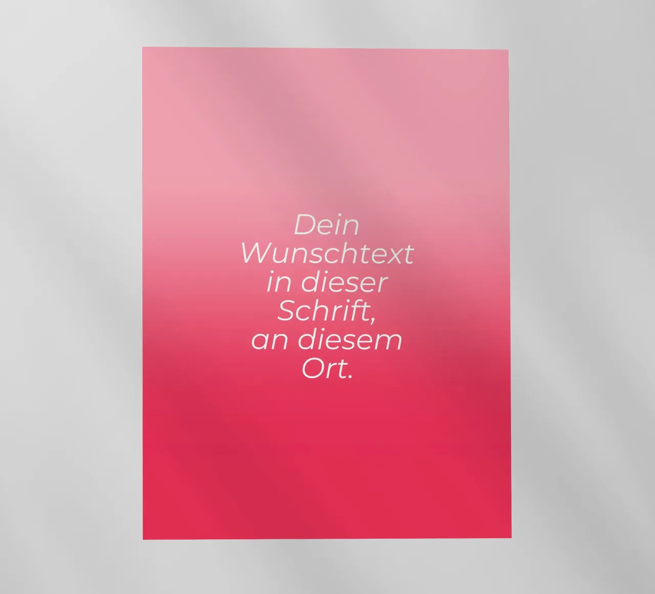 Wunschtext - Rosa Rot Gradient pellicola backlit da BAINAI BRICK