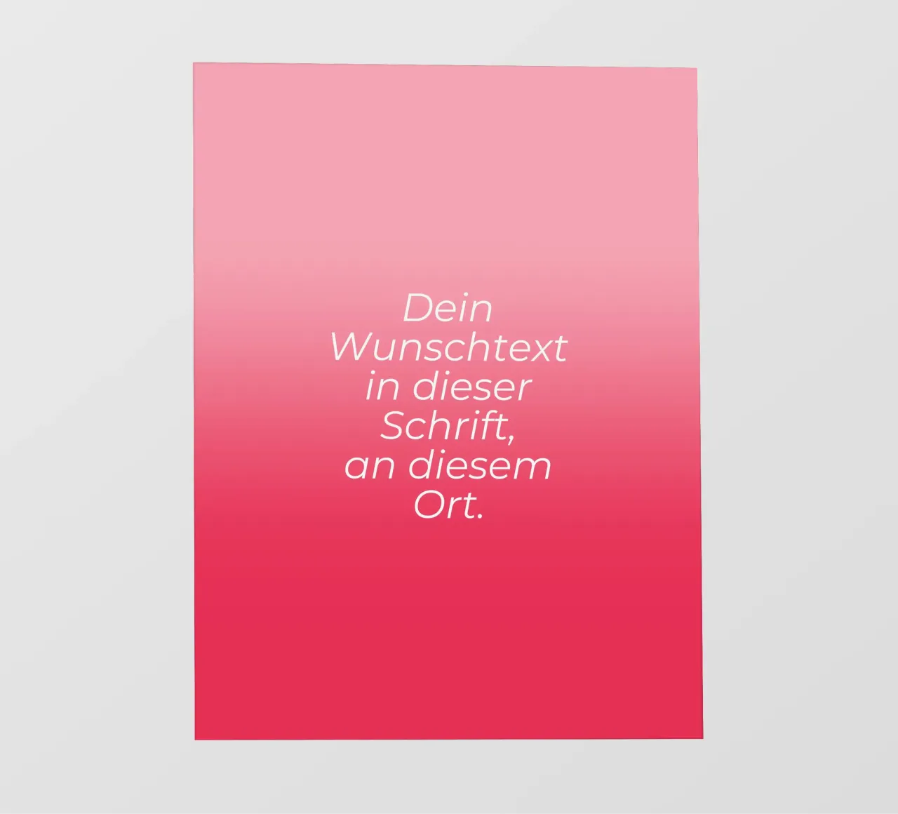 Wunschtext - Rosa Rot Gradient pellicola backlit da BAINAI BRICK