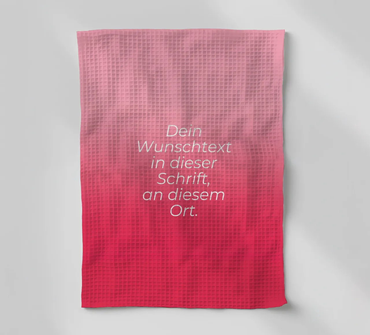 Wunschtext - Rosa Rot Gradient torchon de BAINAI BRICK
