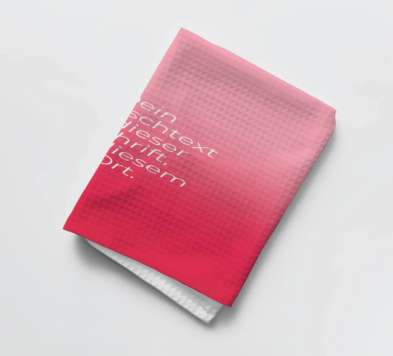 Wunschtext - Rosa Rot Gradient torchon de BAINAI BRICK