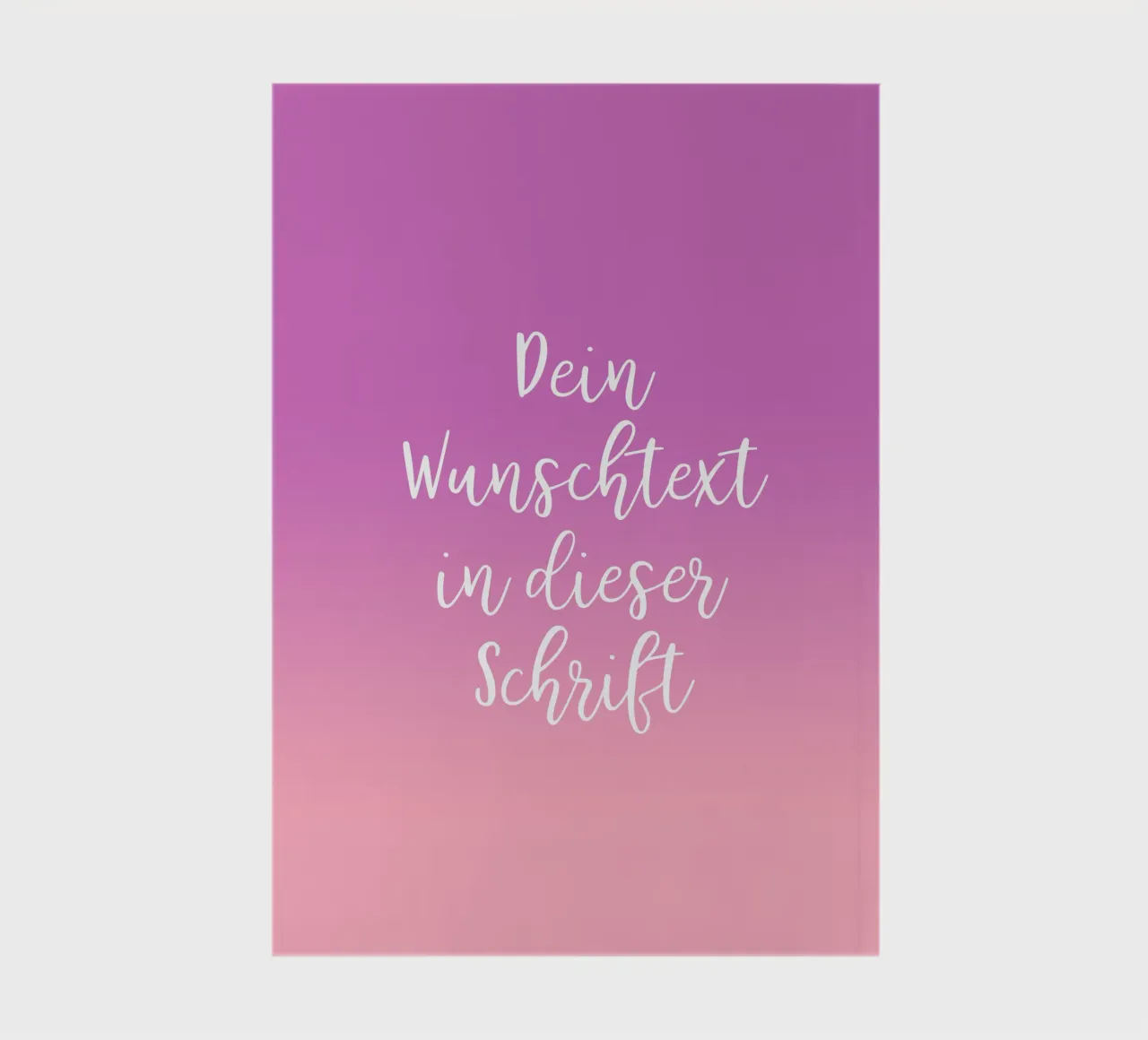 Wunschtext in Schreibschrift auf lila rosa gradient diario da BAINAI BRICK