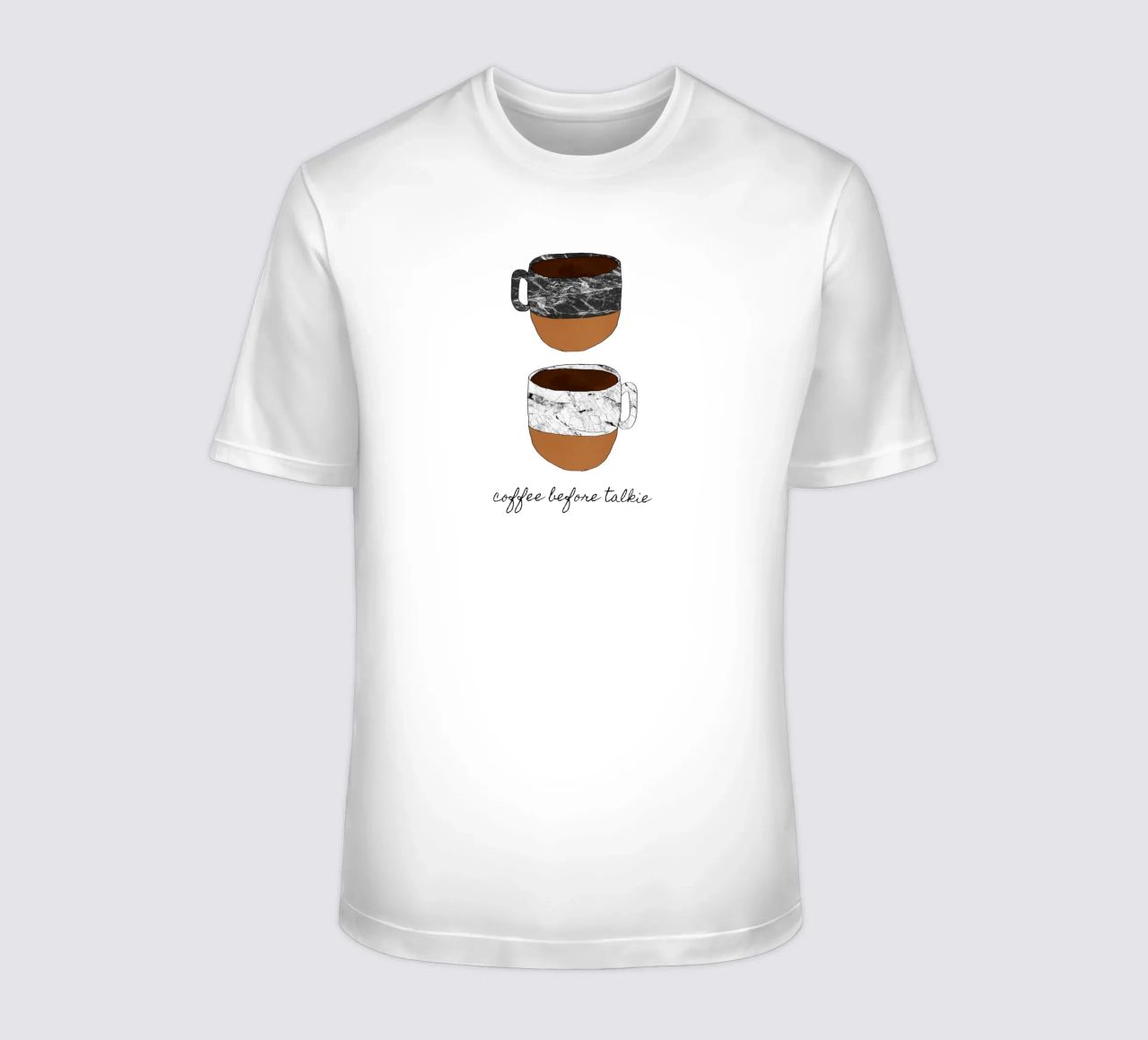Caffè prima di parlare t-shirt da Orara Studio