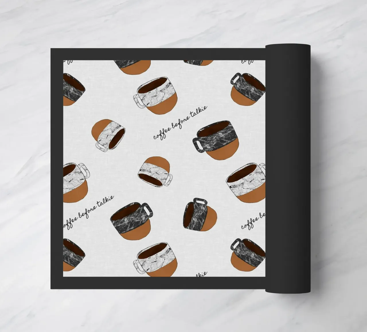 Caffè prima di parlare zerbino da Orara Studio