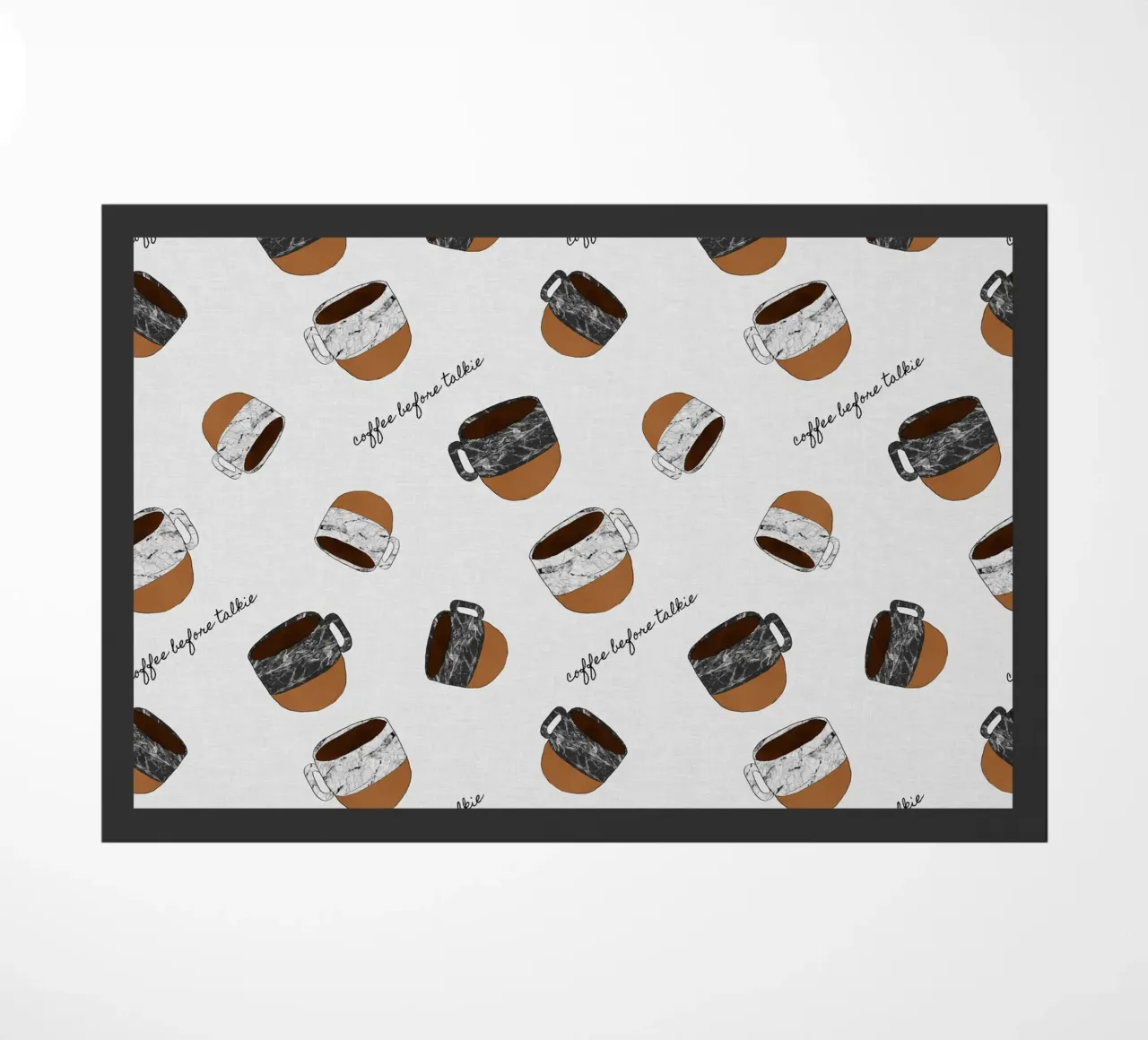 Caffè prima di parlare zerbino da Orara Studio