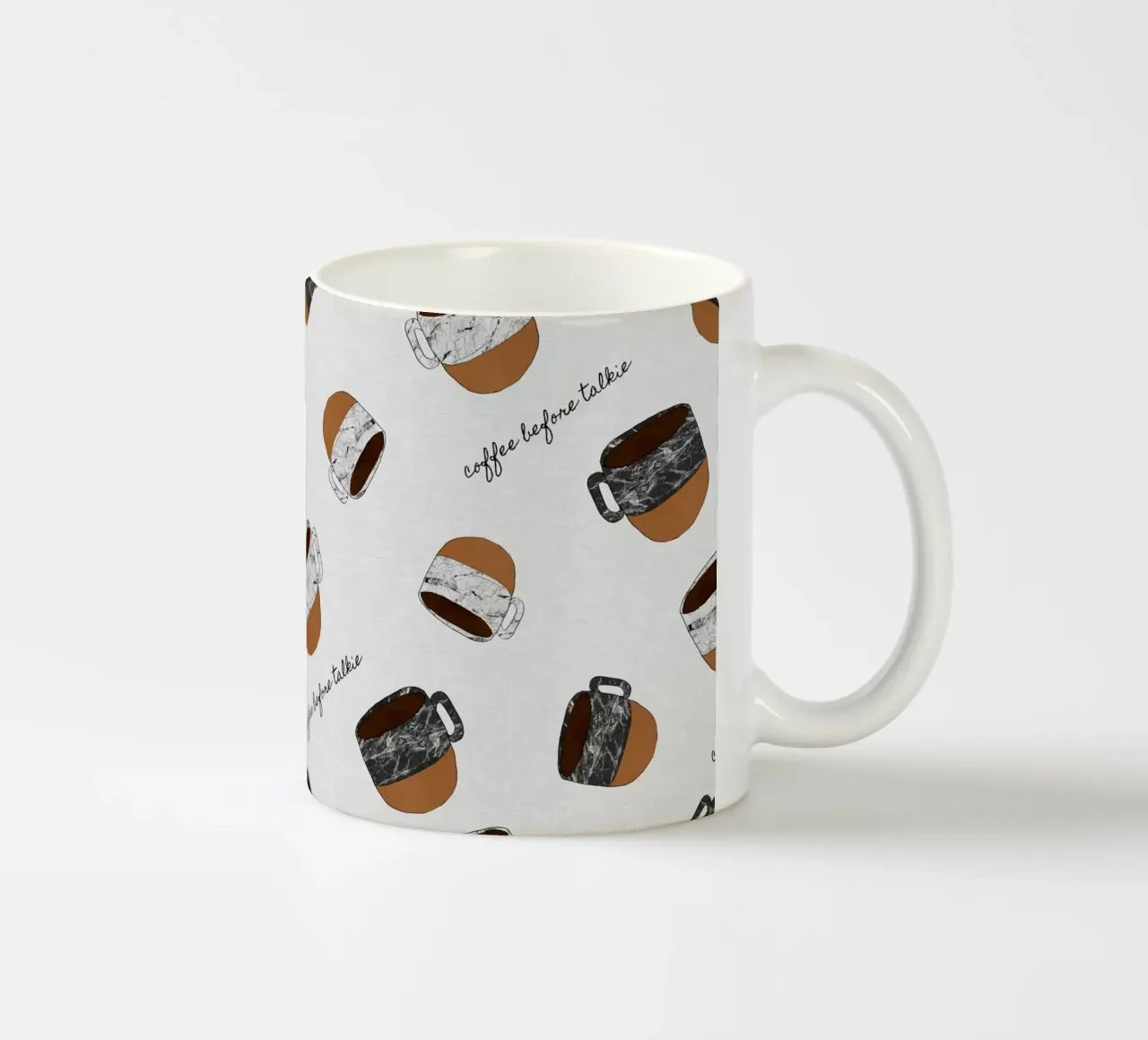 Caffè prima di parlare tazza in ceramica da Orara Studio