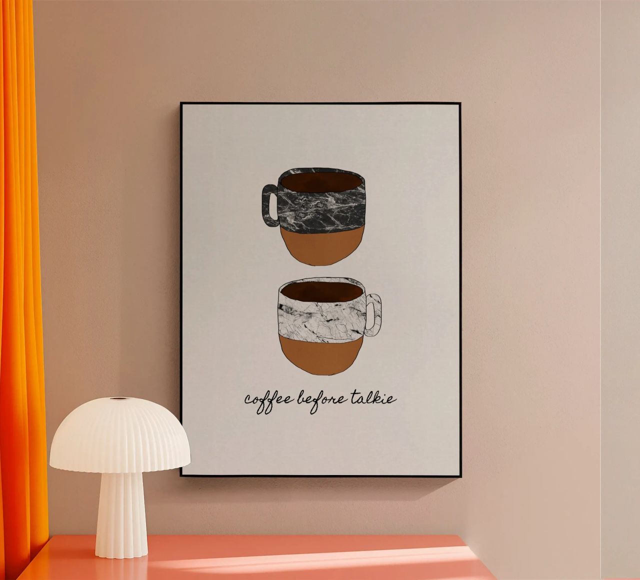 Caffè prima di parlare plexiglass da Orara Studio