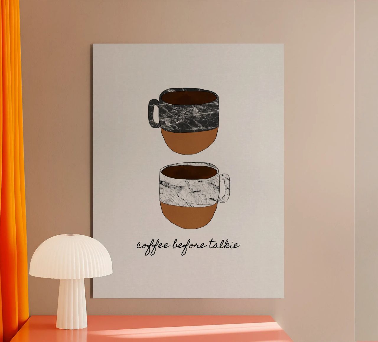 Caffè prima di parlare alluminio dibond da Orara Studio