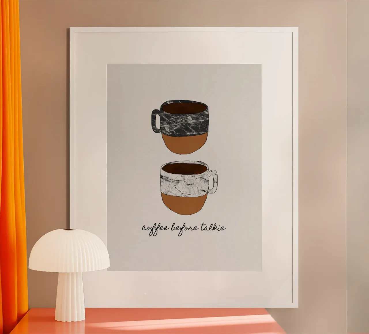 Caffè prima di parlare poster da Orara Studio