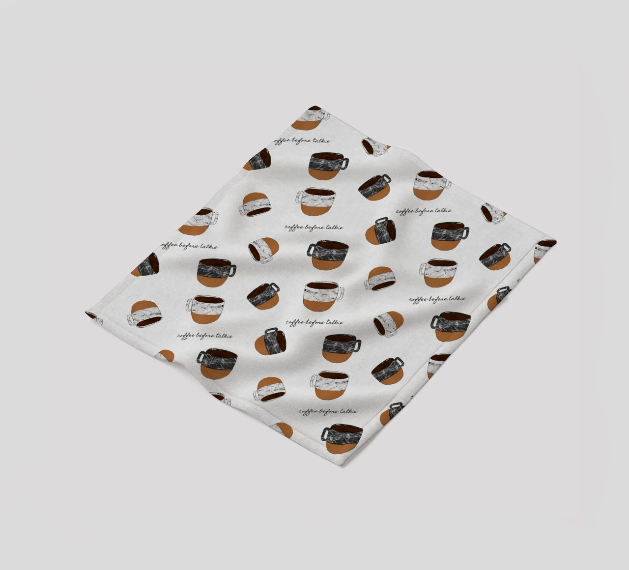 Caffè prima di parlare coperta in pile da Orara Studio