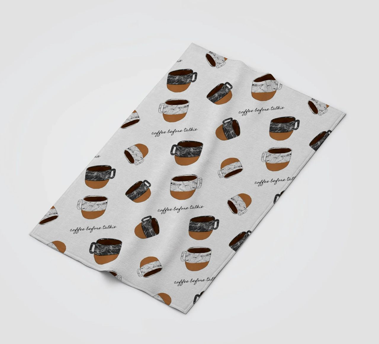 Caffè prima di parlare coperta in pile da Orara Studio