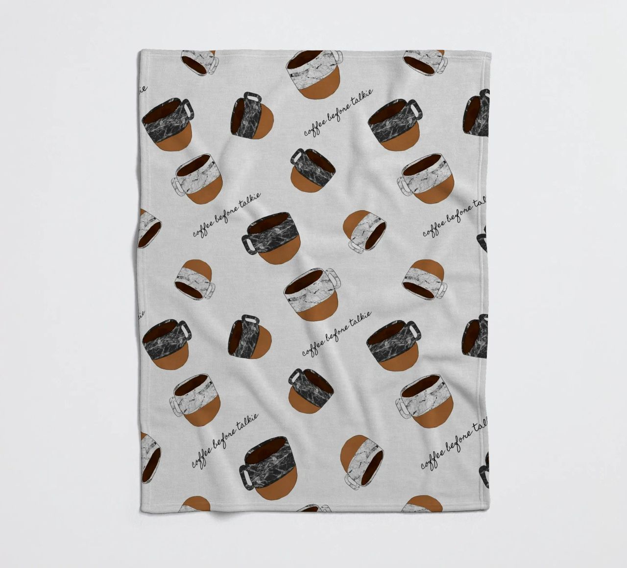 Caffè prima di parlare coperta in pile da Orara Studio