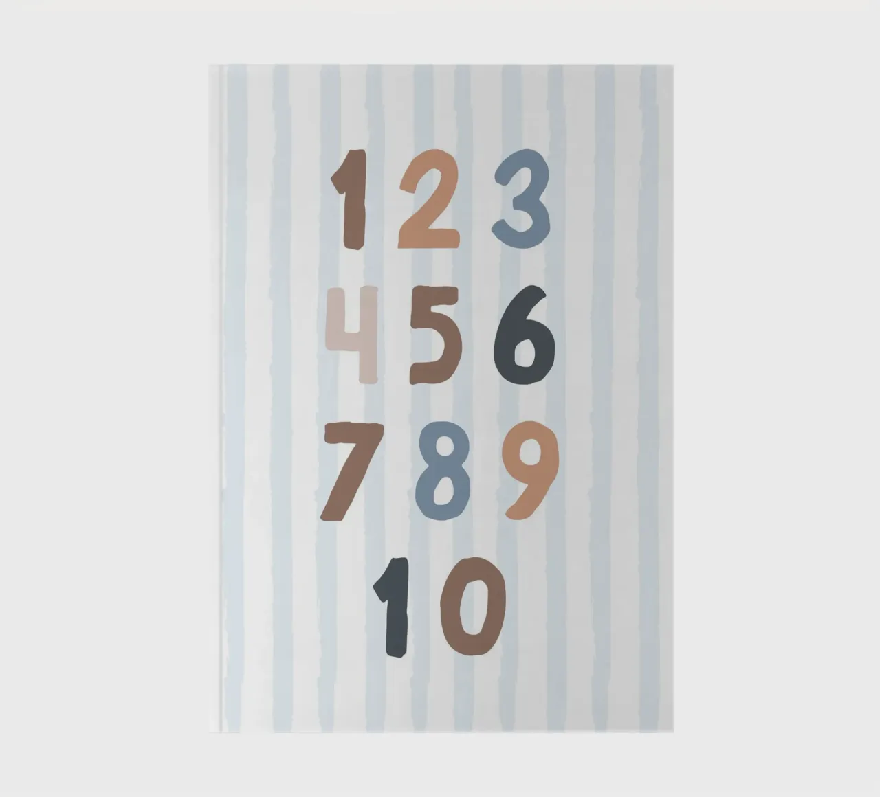 Print Numbers, 1-10 notebook by Littleleo