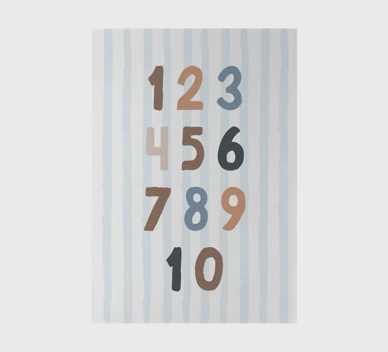 Print Numbers, 1-10 notebook by Littleleo