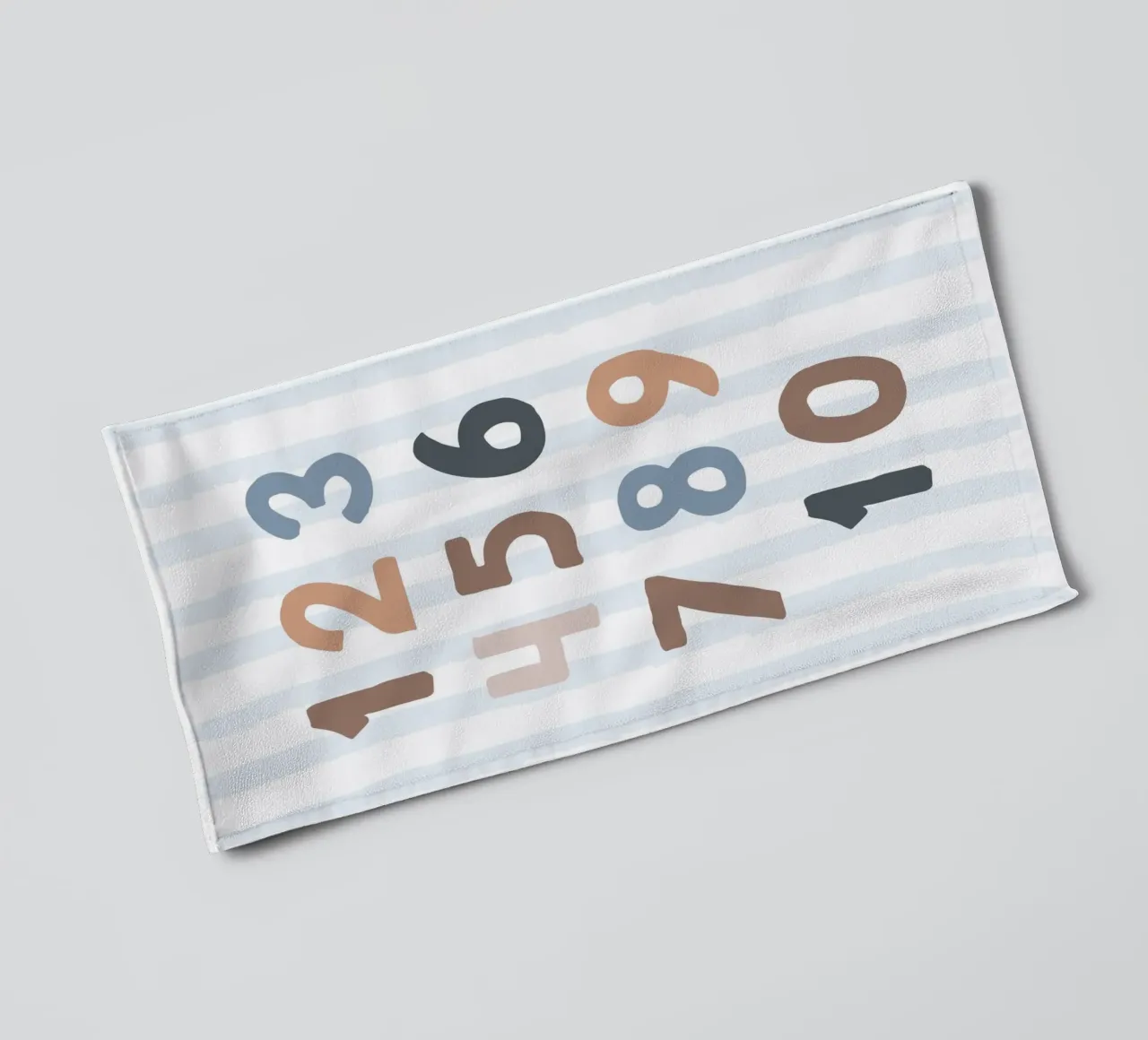 Print Numbers, 1-10 towel by Littleleo