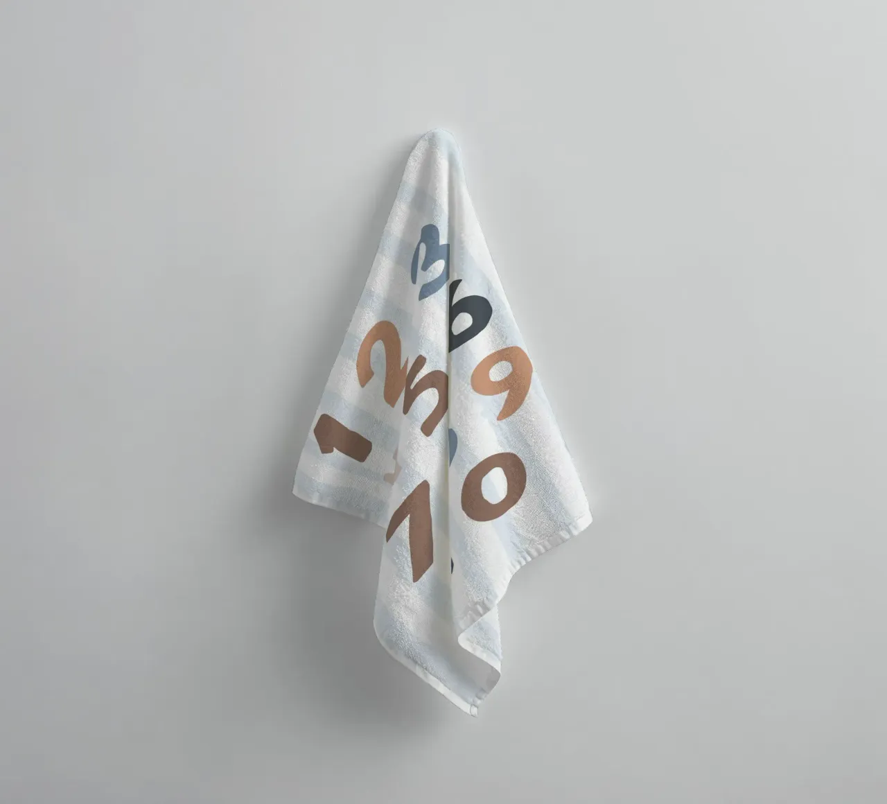 Print Numbers, 1-10 towel by Littleleo