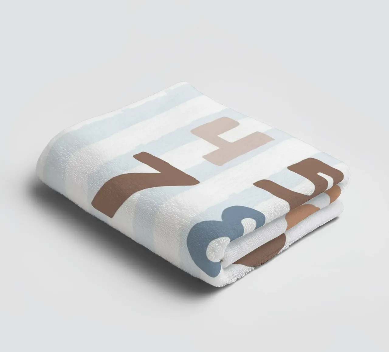 Print Numbers, 1-10 towel by Littleleo