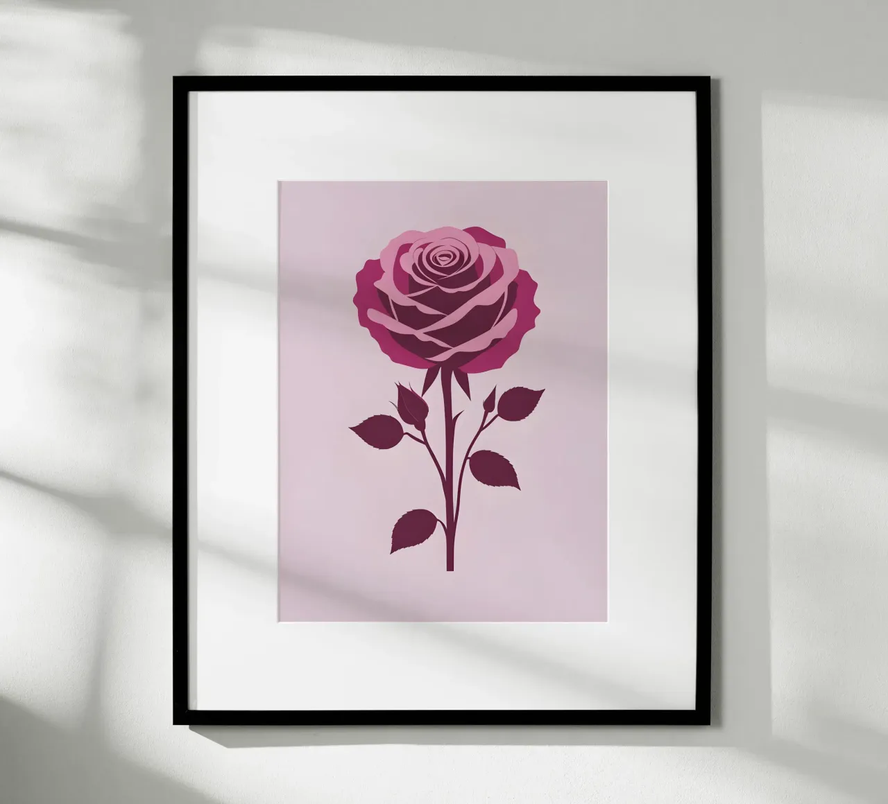 rosa rossa poster da botanical shop