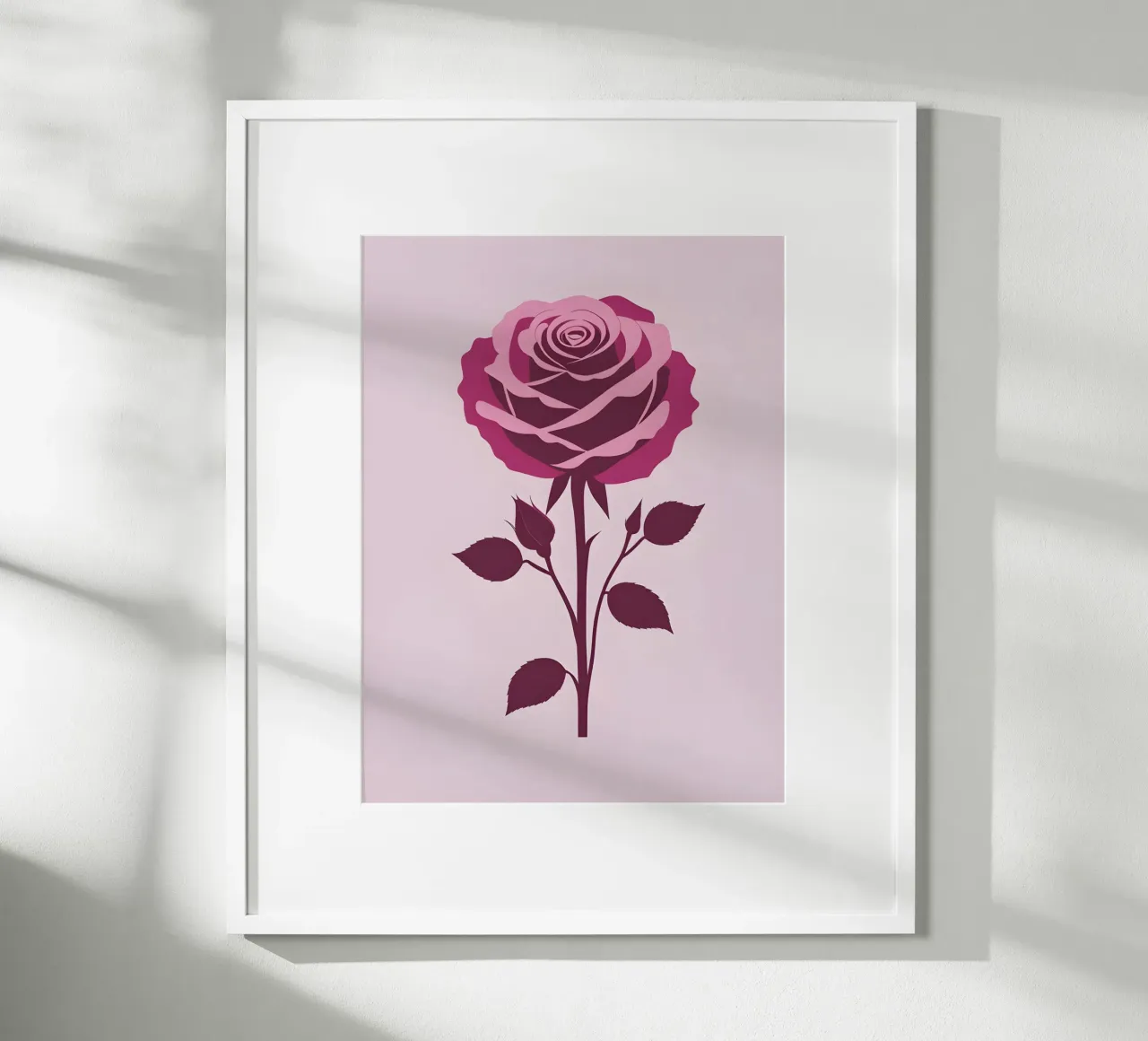 rosa rossa poster da botanical shop