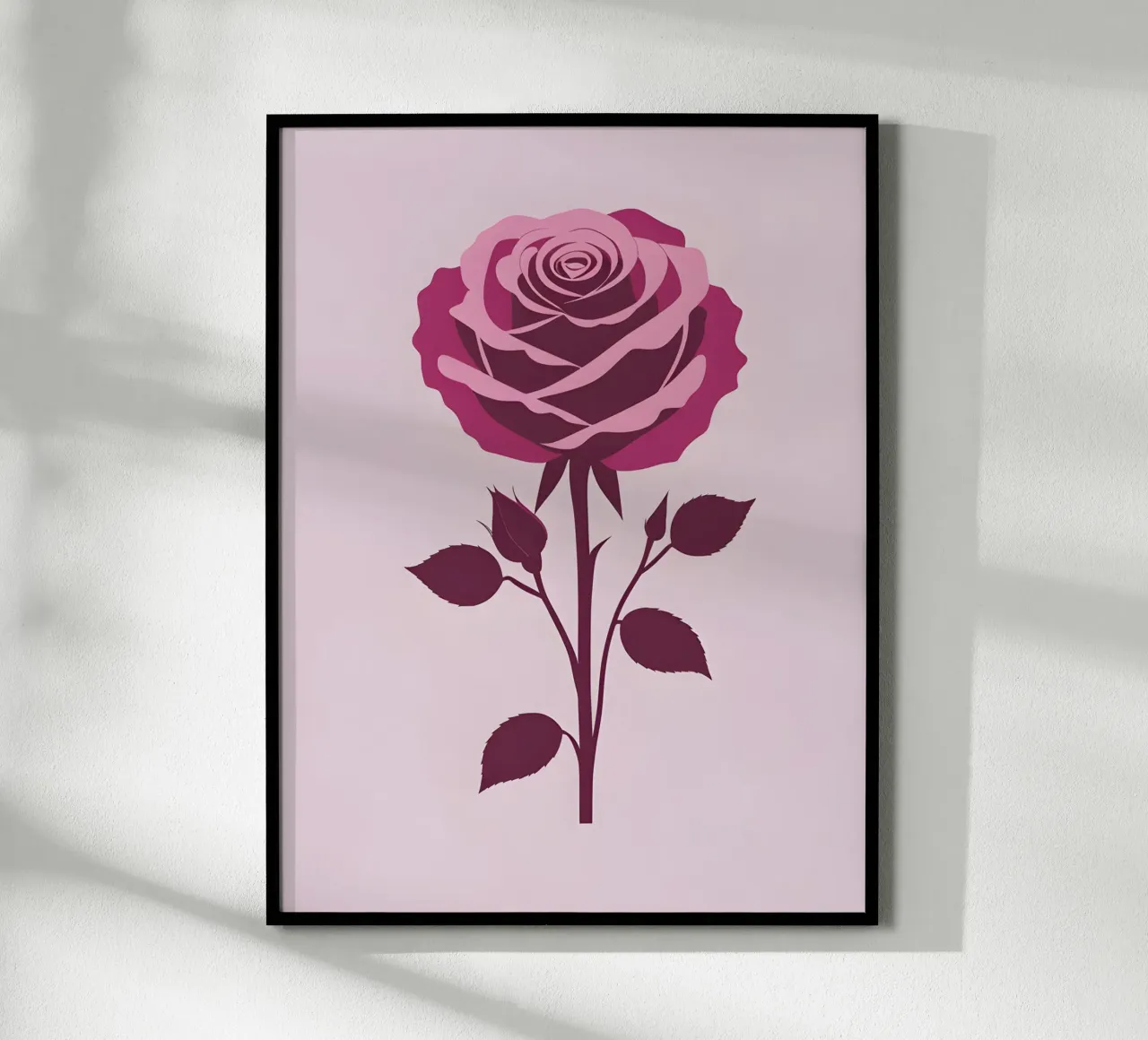 rosa rossa poster da botanical shop