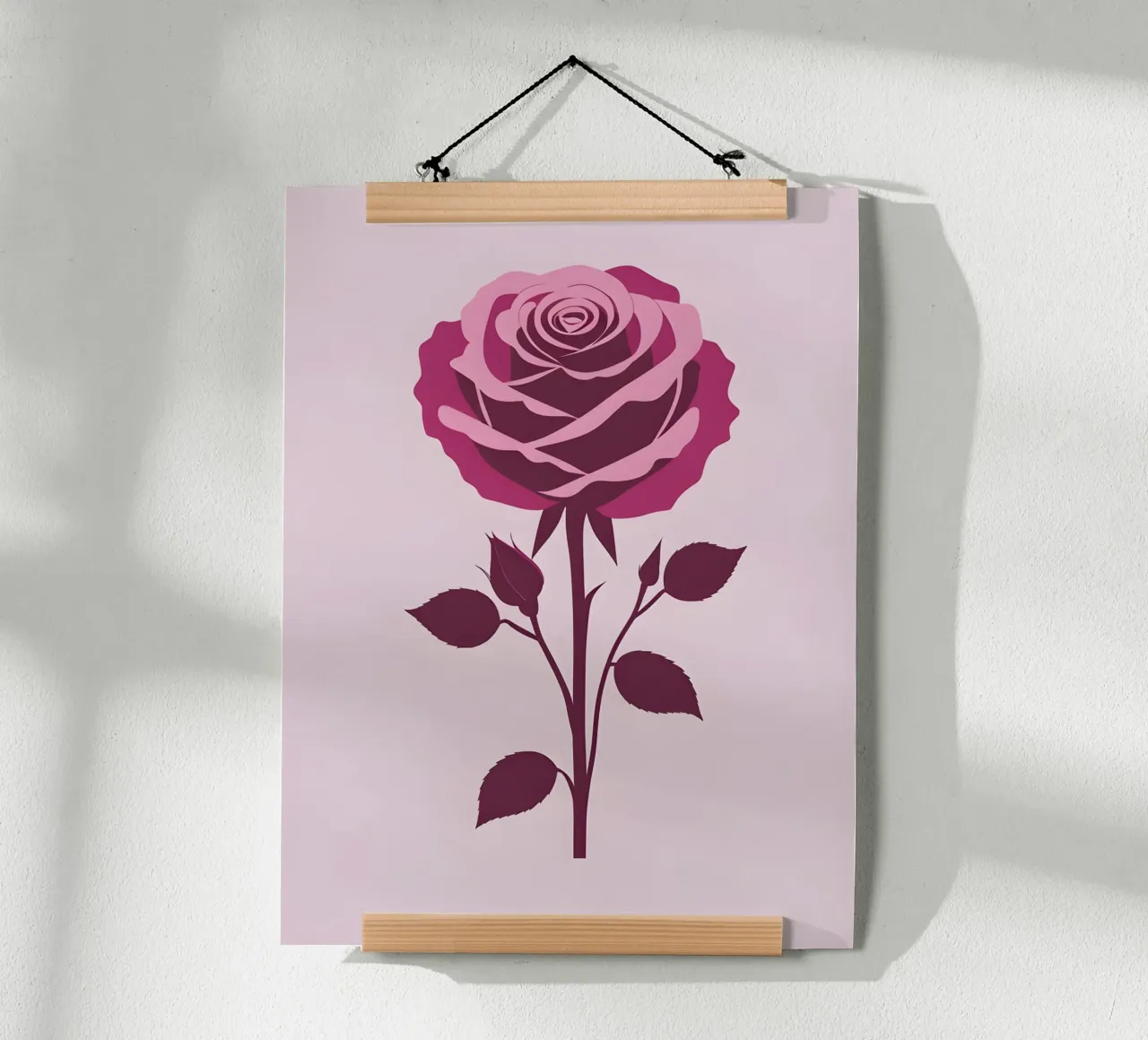 rosa rossa poster da botanical shop