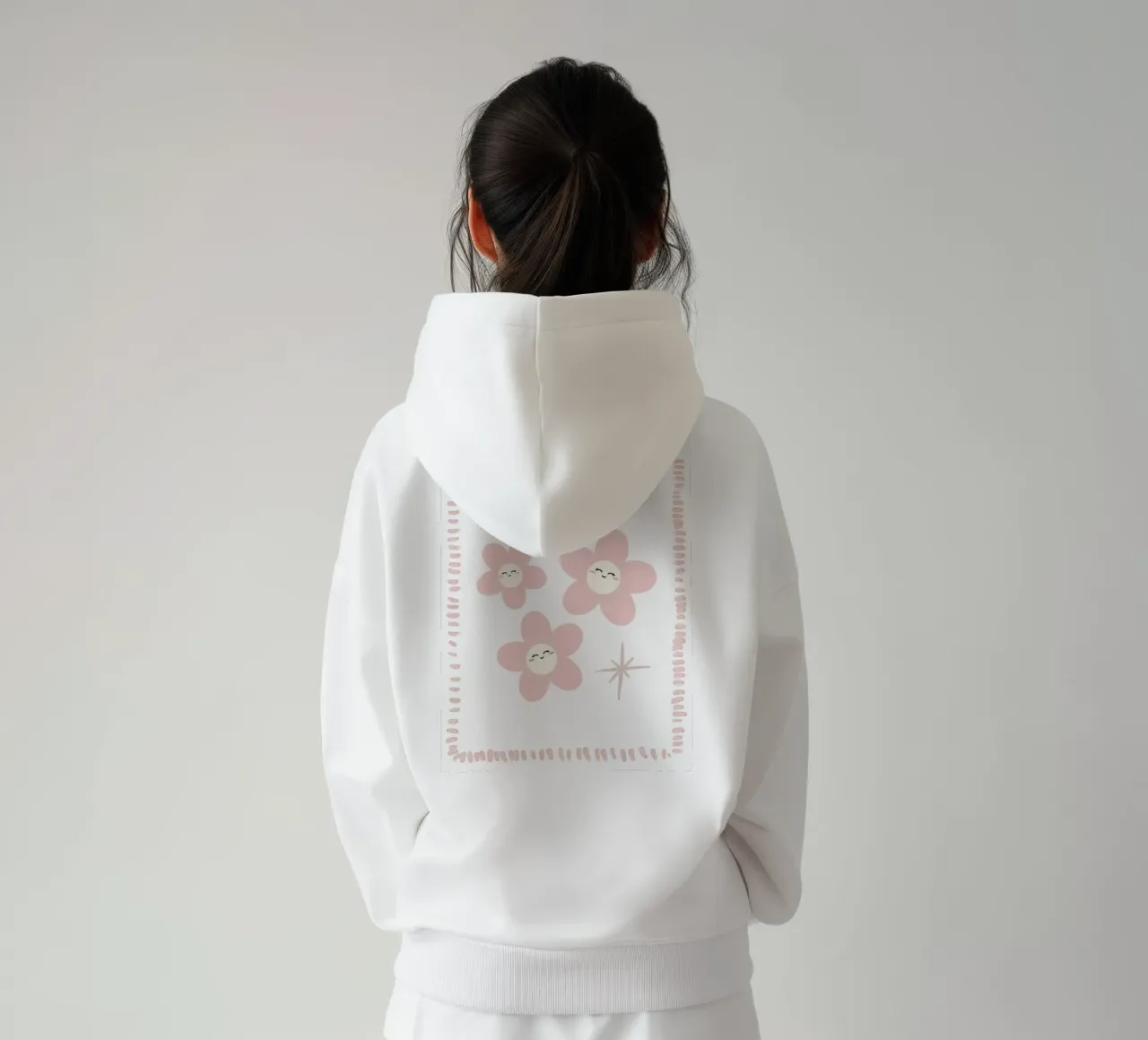 Sorrisi in fiore felpa con cappuccio da Littleleo