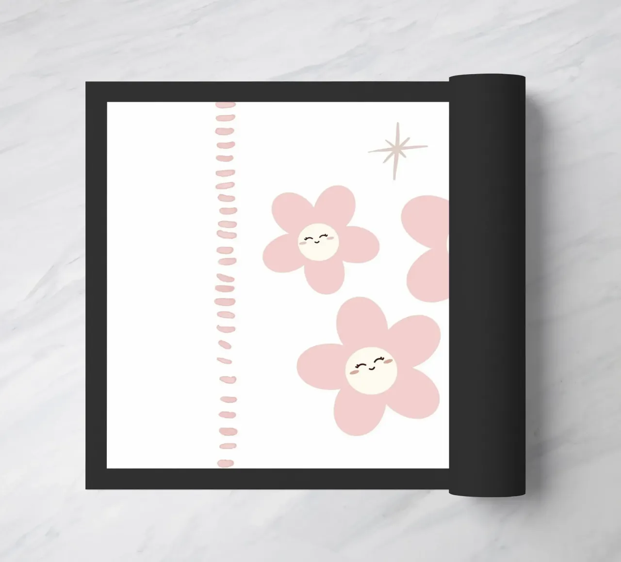 Sorrisi in fiore zerbino da Littleleo