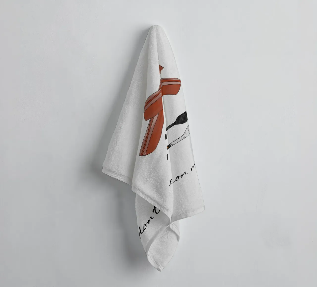 Don't Go Bacon My Heart towel by Orara Studio