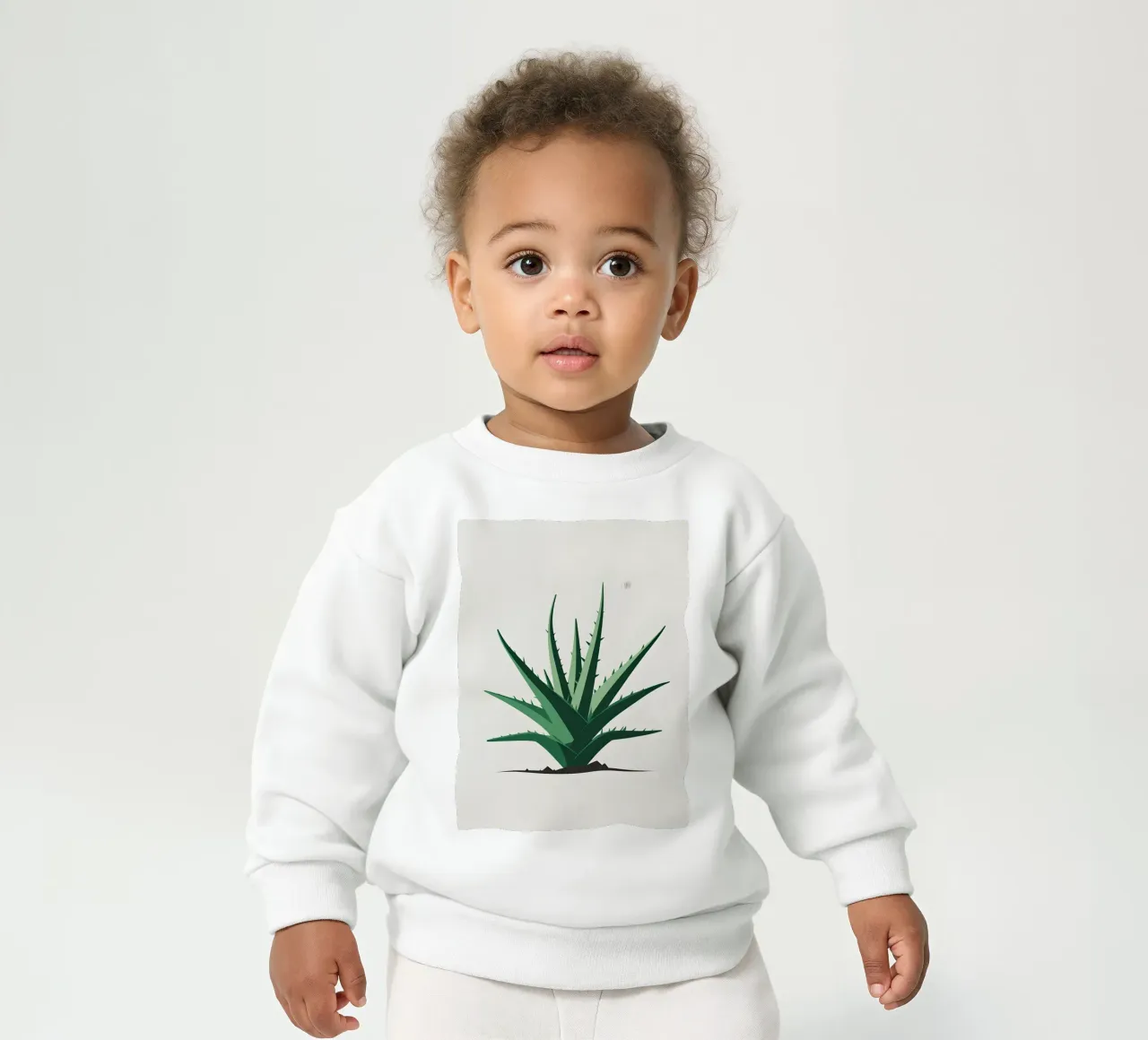 pianta di aloe semplice felpa neonato da botanical shop