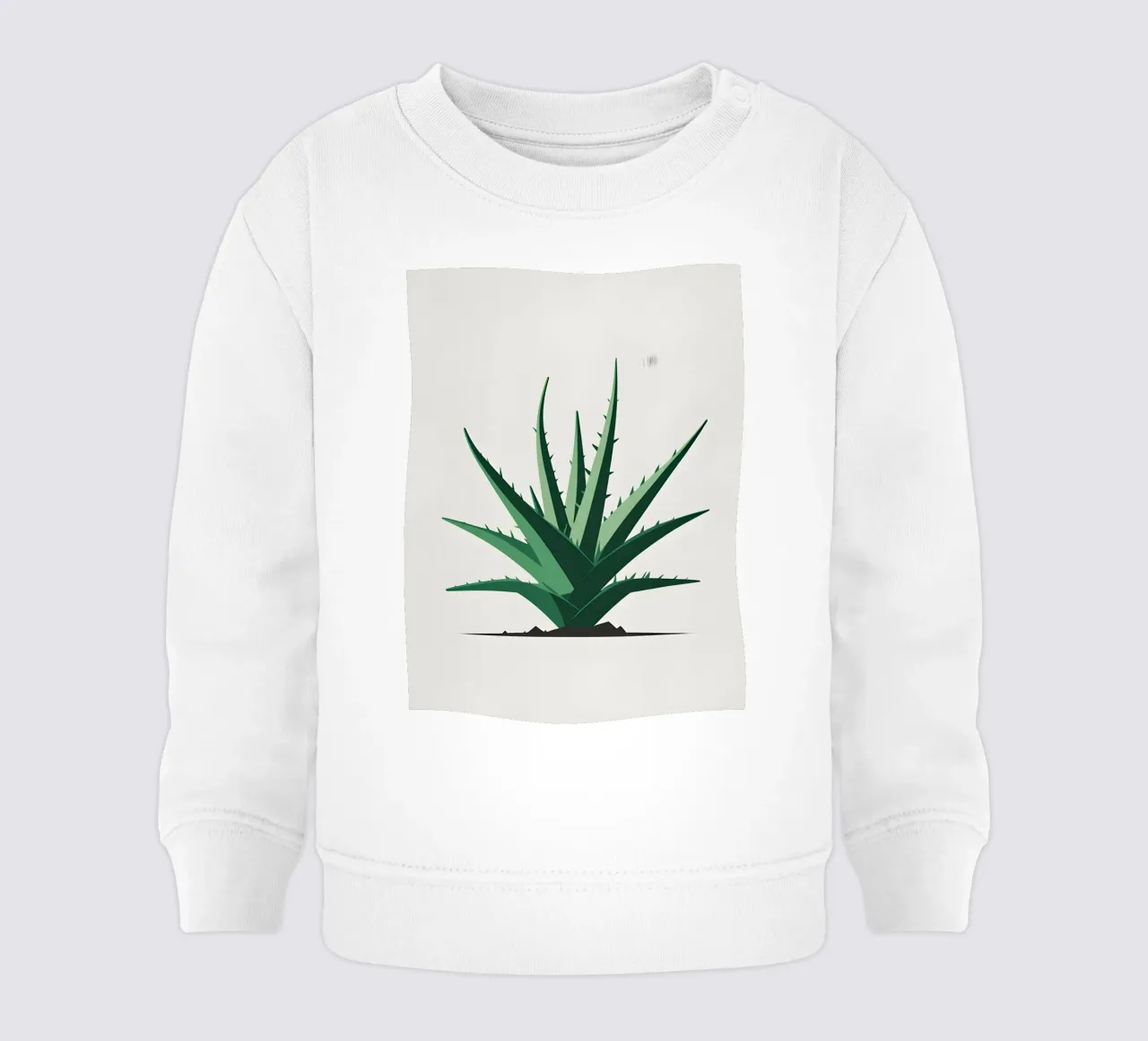 pianta di aloe semplice felpa neonato da botanical shop