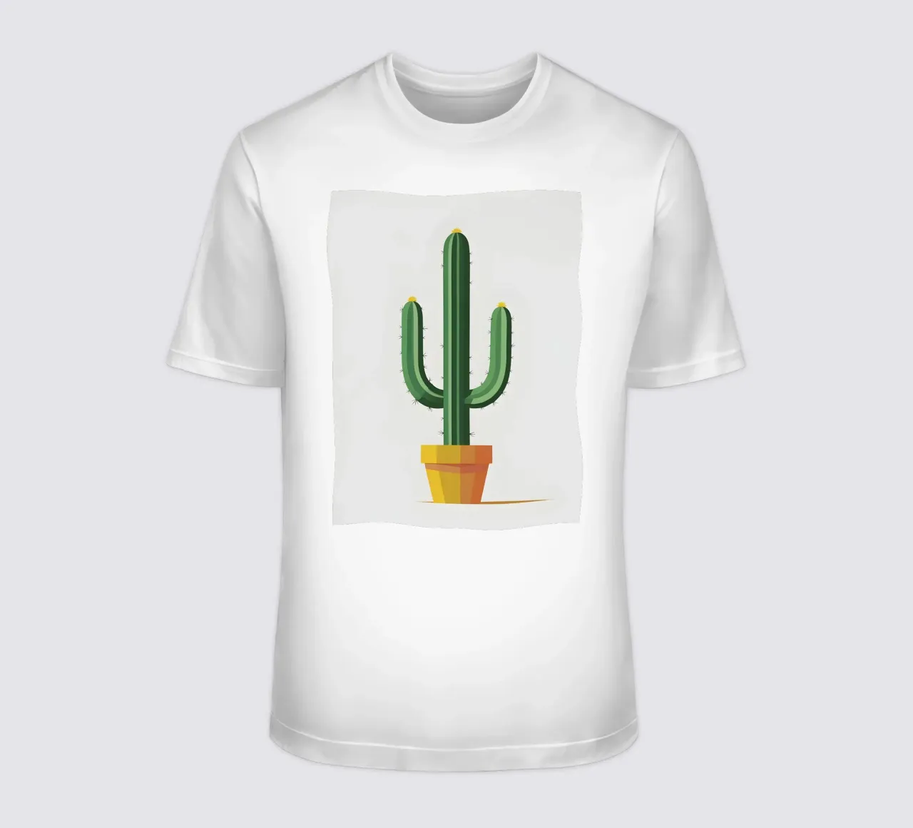 cactus a barile semplice t-shirt da botanical shop