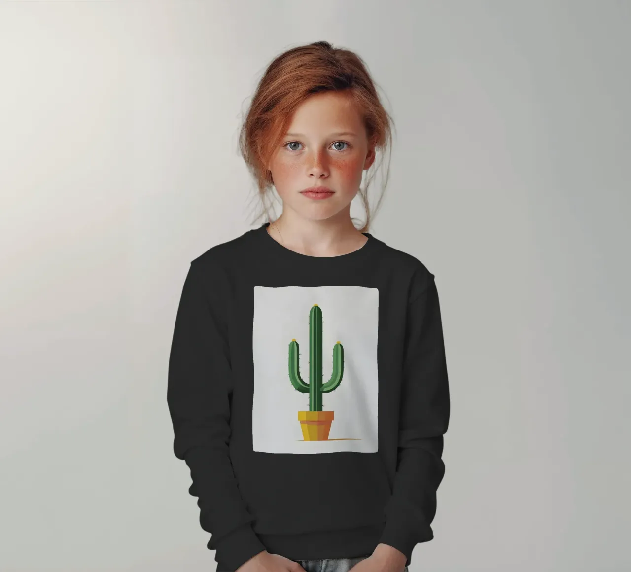 cactus a barile semplice felpa bambino da botanical shop