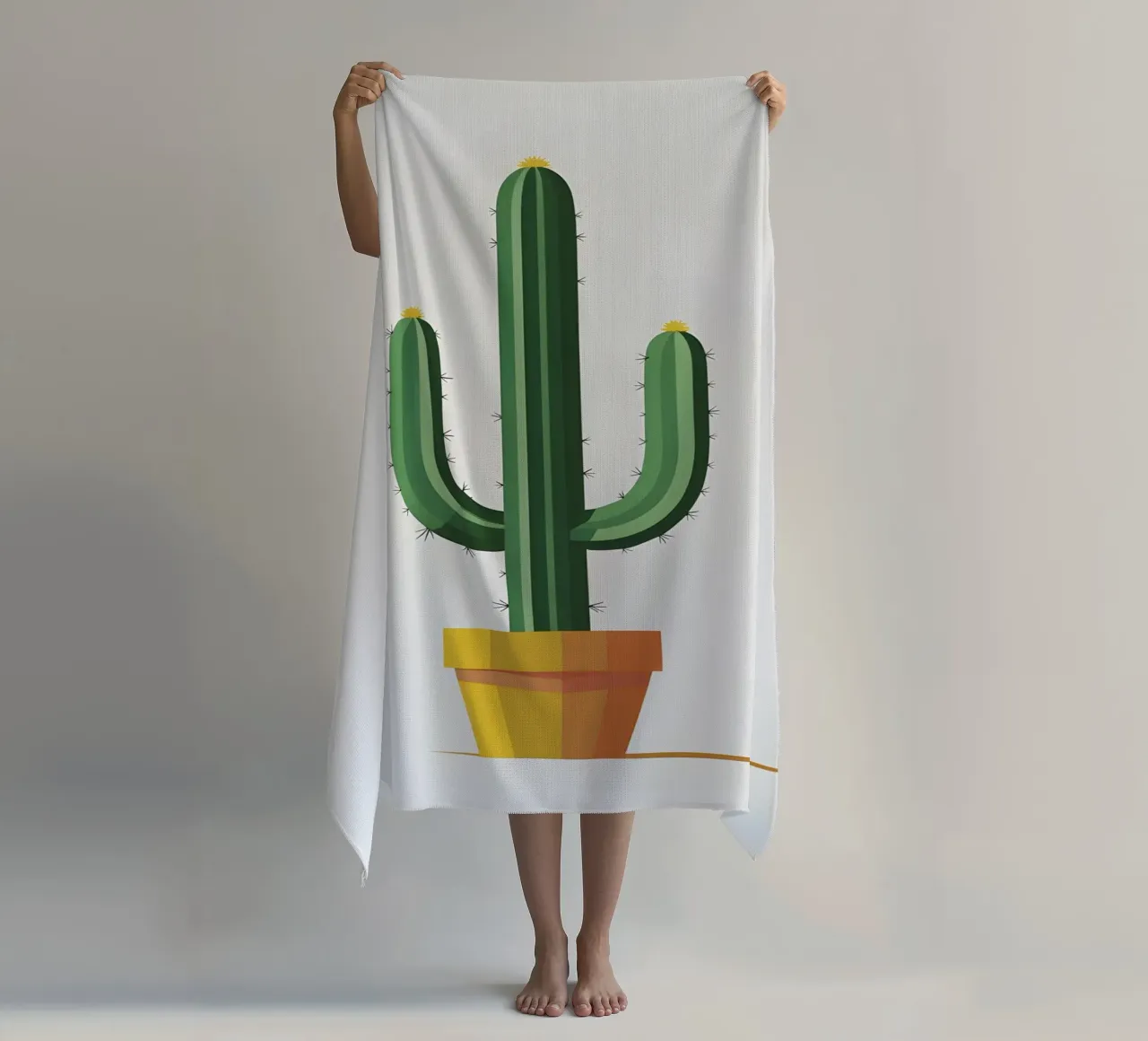 cactus a barile semplice telo mare da botanical shop