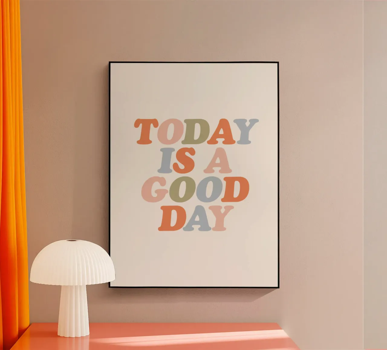 Hoy es un buen día Typografie Design metacrilato de THE MOTIVATED TYPE
