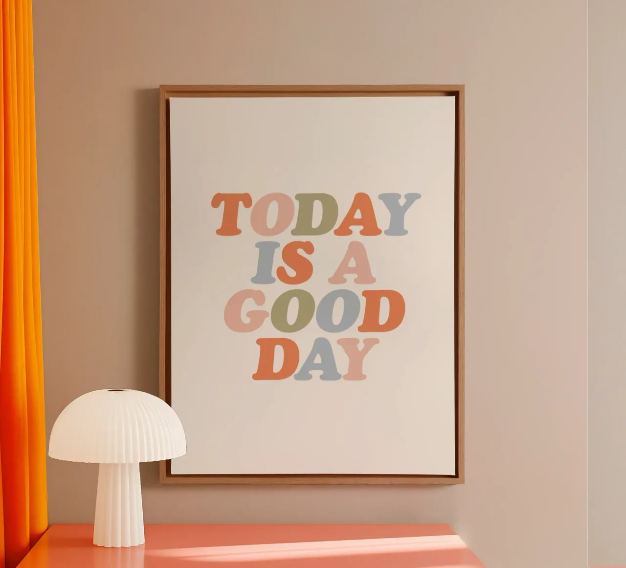 Today is a Good Day Typografie Design canvas by THE MOTIVATED TYPE